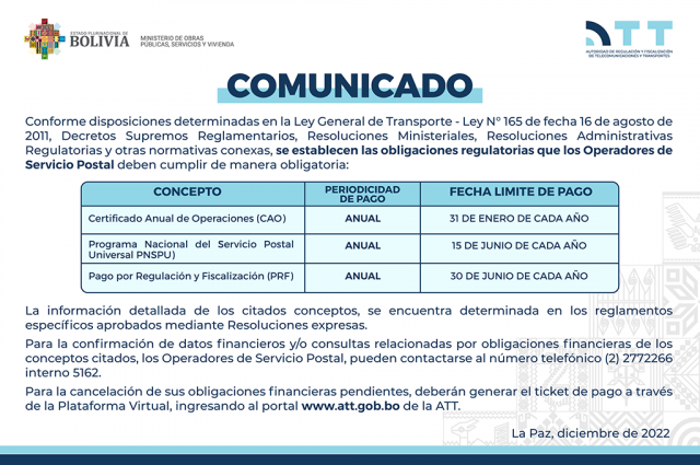 Imagen de comunicado