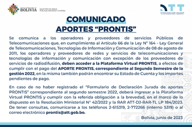 Imagen de comunicado