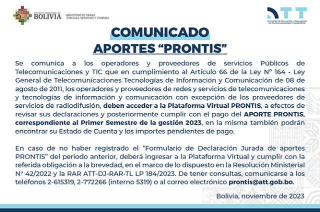 Imagen de comunicado