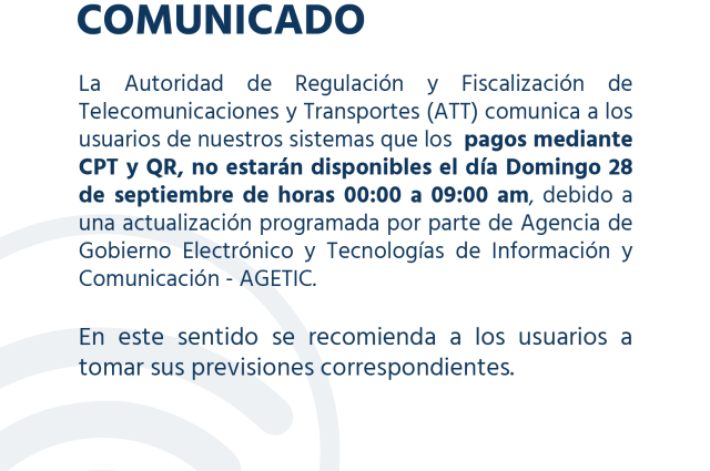 Imagen de comunicado