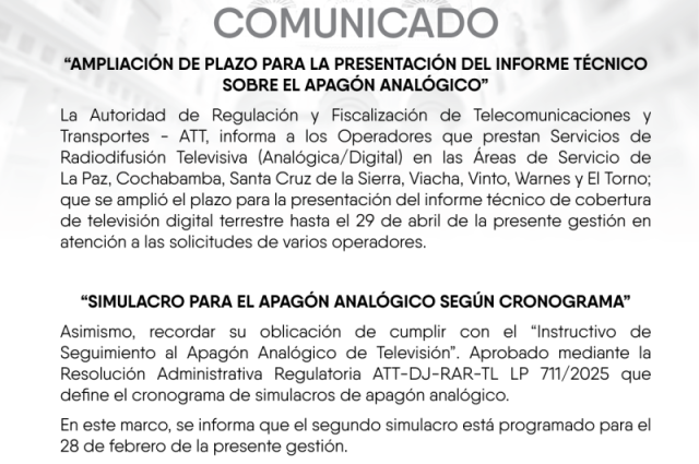Imagen de comunicado