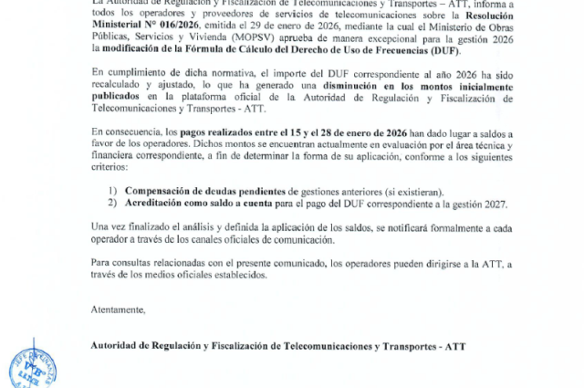 Imagen de comunicado