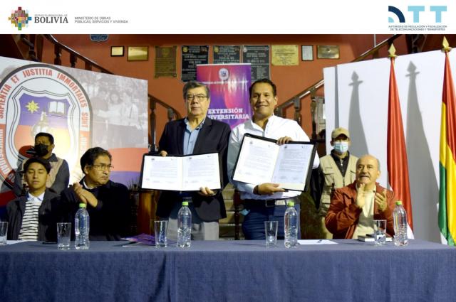 La ATT y UAJMS firman convenio para potenciar la formación profesional de la juventud tarijeña