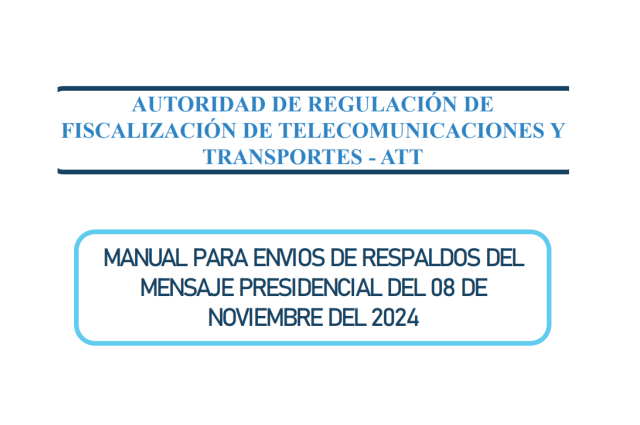 RESPALDO MENSAJE PRESIDENCIAL 2024