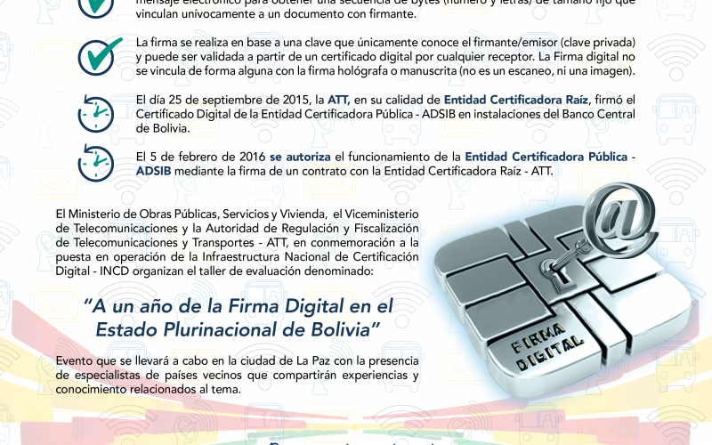 A un año de la Firma Digital en el Estado Plurinacional de Bolivia
