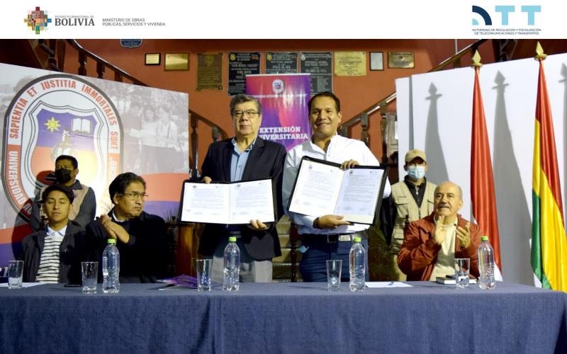 La ATT y UAJMS firman convenio para potenciar la formación profesional de la juventud tarijeña