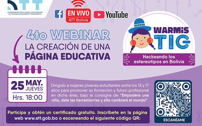 El proyecto de “LAS WARMI TIC” 4to Webinar: La Creación de una Página Educativa