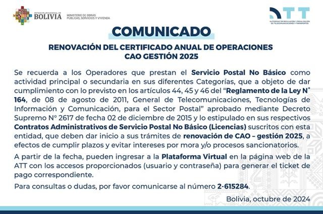 Comunicado
